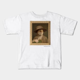 Meownardo da Vinci cat Kids T-Shirt